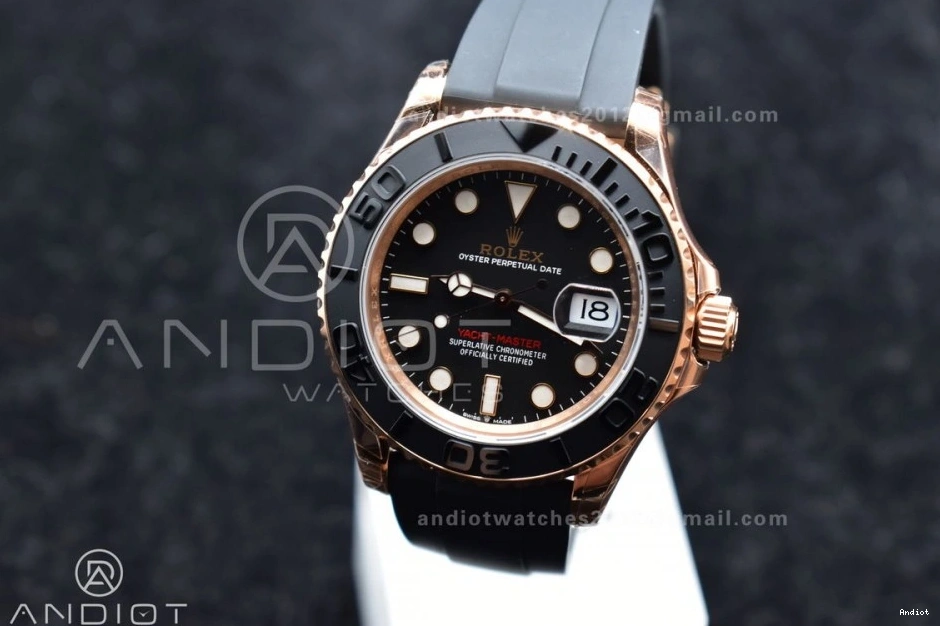 VS3235 Ceramic Best on VSF Black 126655 Bezel Oysterflex Rubber Yacht-Master Edition 1:1 Strap 0401